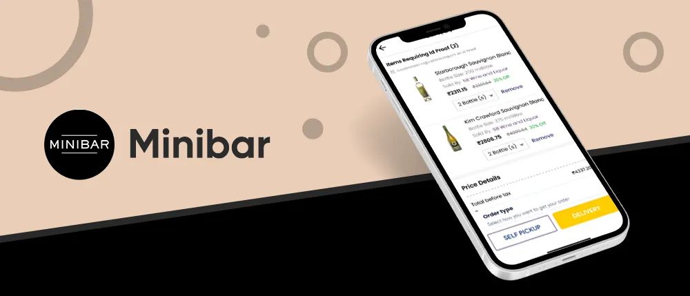 Minibar Liquor Delivery App Development